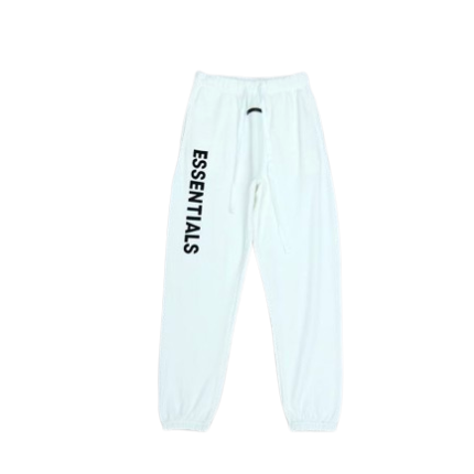 Essential White Basic Sweatpants