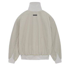 Washed Nylon Half Zip Track Jacket