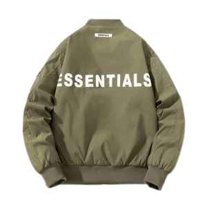 Green Fear Of God Essentials Coat Jacket